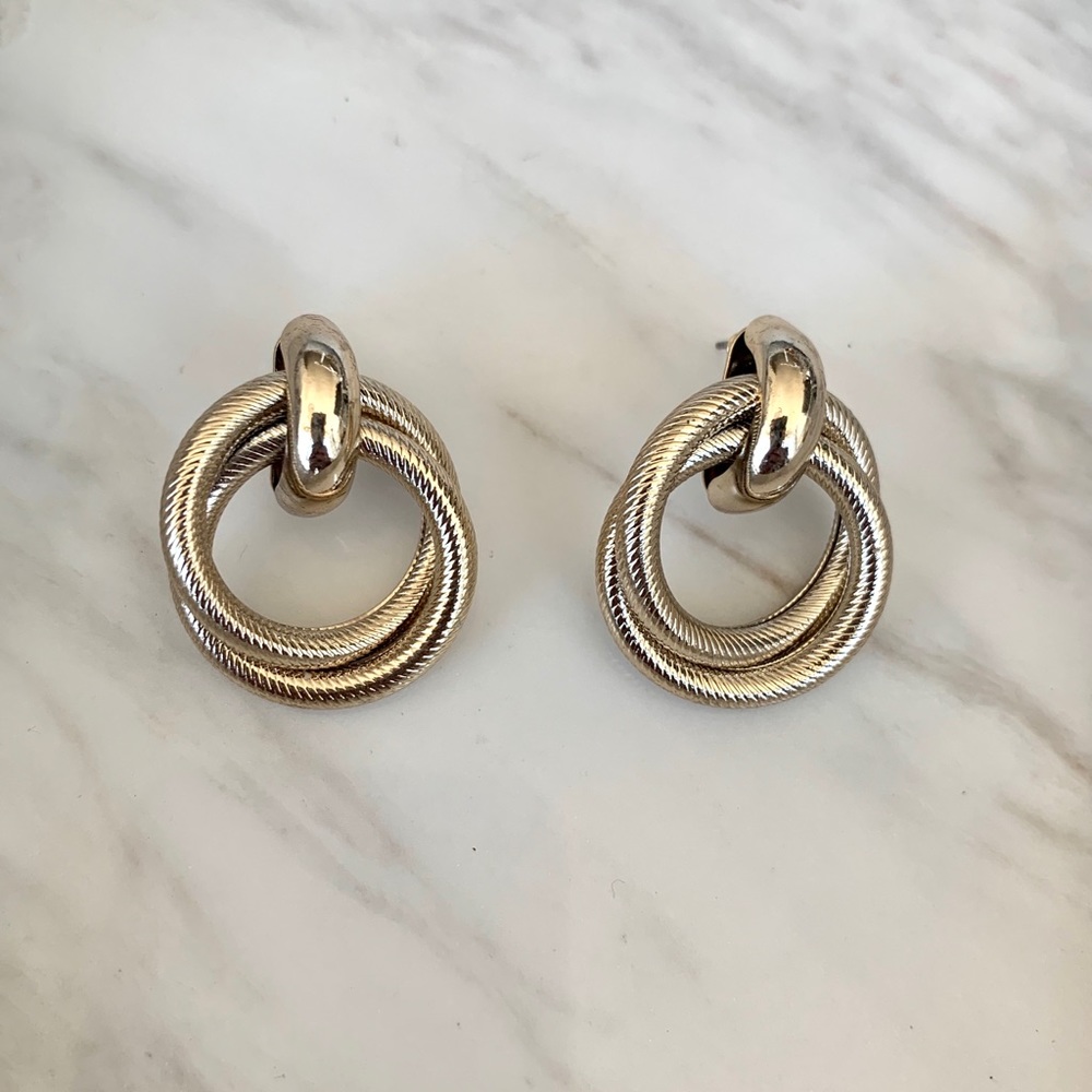 Twisted Ring Earrings